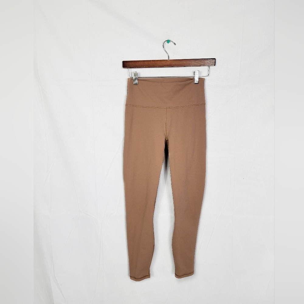 Brown High-Waisted Leggings